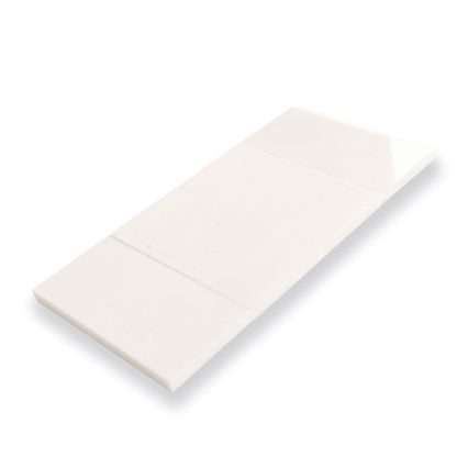 White 3x6 Polished Subway Thassos Marble Tile (40 pack, 5 sq ft/case)