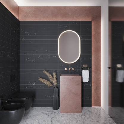 Eastern Black 4x12 Honed Subway Marble Tile (15 pack, 5 sq ft/case)