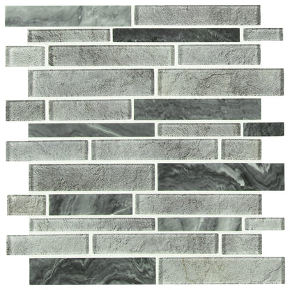 MSI Fountain Hills Interlocking Glass and Stone Mosaic Tile 11.61"x11.73"