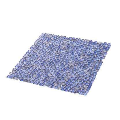 Blue 12x12 Glossy Multi-shaped Glass Mosaic Tile (5 pack, 4.83 sq ft/case)