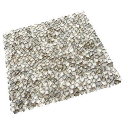 Gray 12x12 Glossy Multi-shaped Glass Mosaic Tile (5 pack, 4.83 sq ft/case) - Sample
