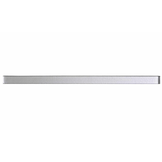 White 0.5x12 Glossy Glass Pencil Tile Trim (10 pack, 0.5 sq ft/case)