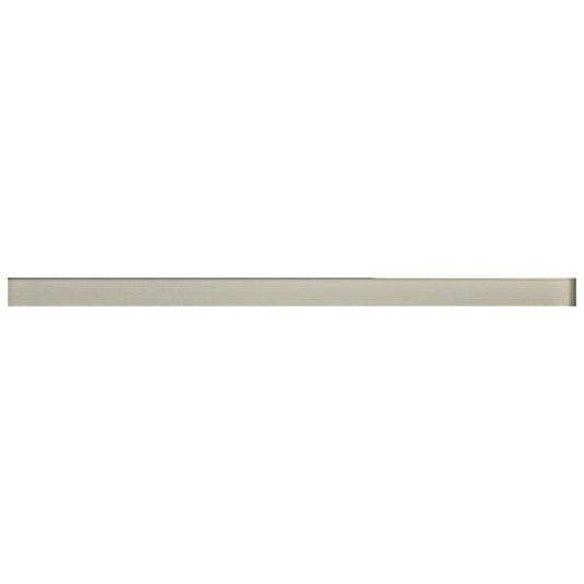 Ash Gray 0.5x12 Glossy Glass Pencil Tile Trim (10 pack, 0.5 sq ft/case)