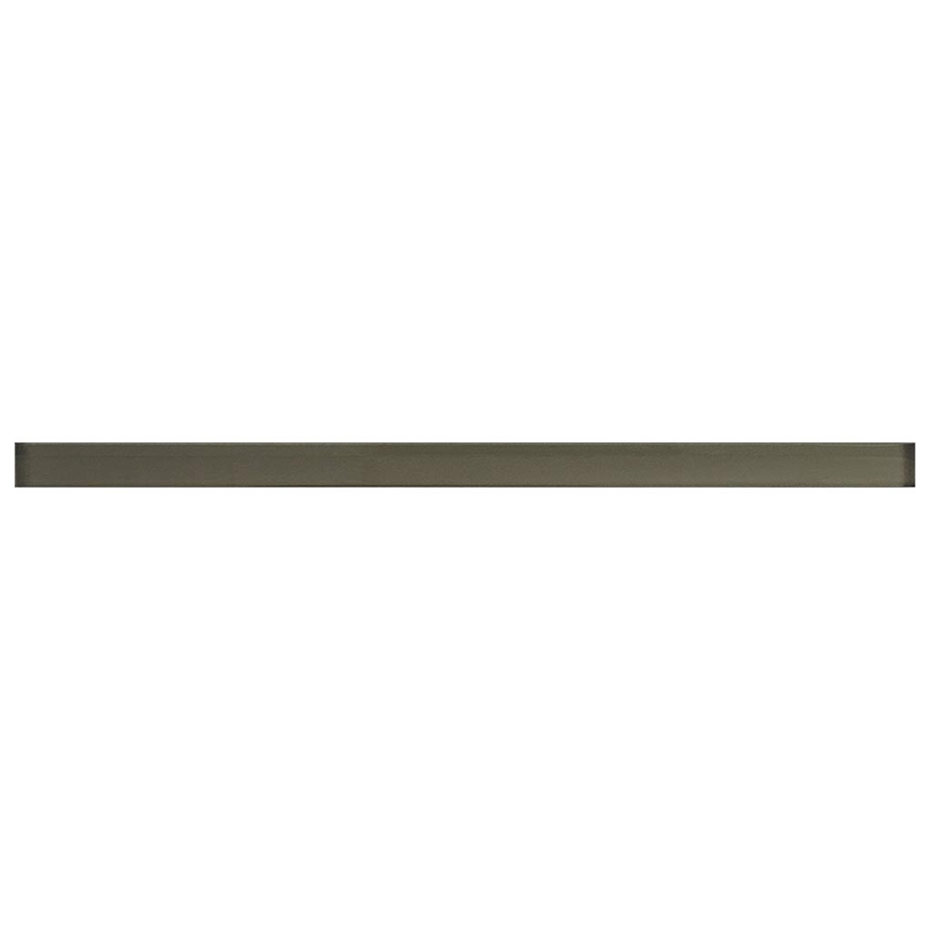 Cedar Brown 0.5x12 Glossy Glass Pencil Tile Trim (10 pack, 0.5 sq ft/case)