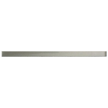 Stone Gray 0.5x12 Glossy Glass Pencil Tile Trim (10 pack, 0.5 sq ft/case) - Sample