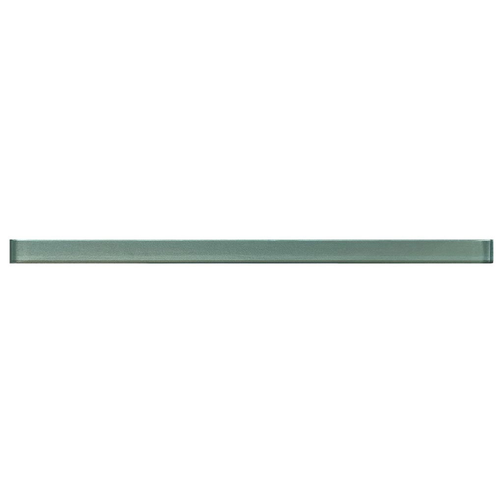 Tiffany Blue 0.6x12 Glossy Glass Pencil Tile Trim (10 pack, 0.5 sq ft/case)