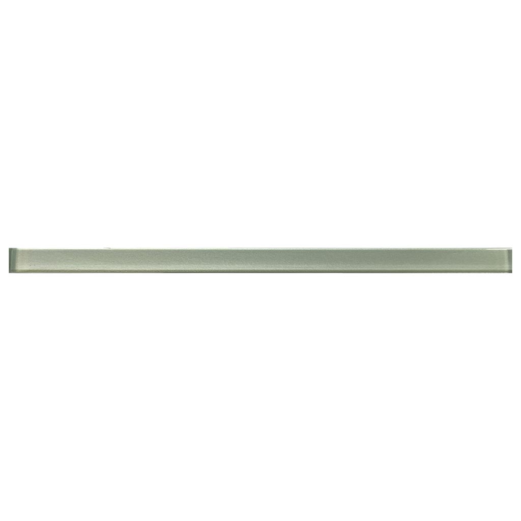 Light Green 0.5x12 Glossy Glass Pencil Tile Trim (10 pack, 0.5 sq ft/case) - Sample