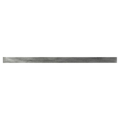 Gray 0.5x12 Glossy Glass Pencil Tile Trim (10 pack, 0.5 sq ft/case)