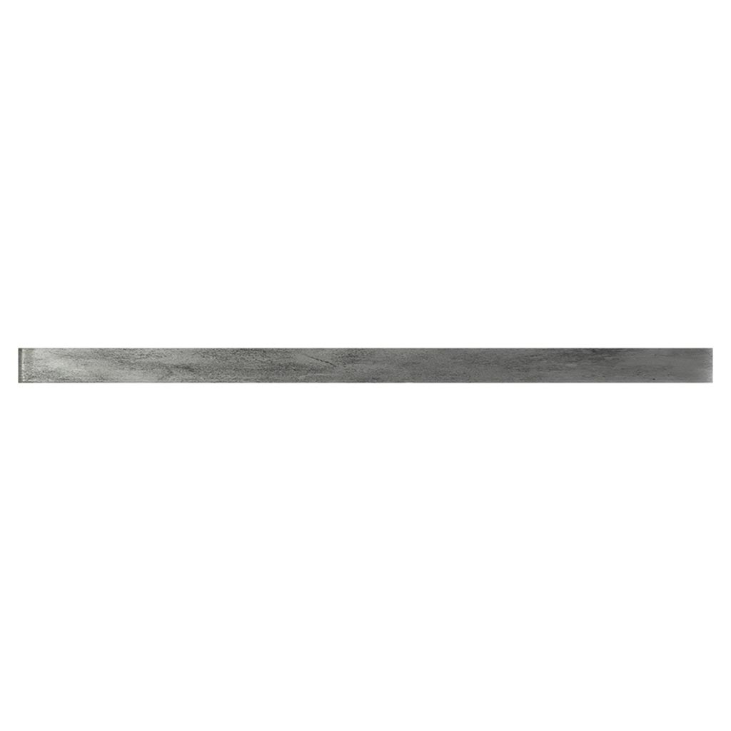 Gray 0.5x12 Glossy Glass Pencil Tile Trim (10 pack, 0.5 sq ft/case) - Sample