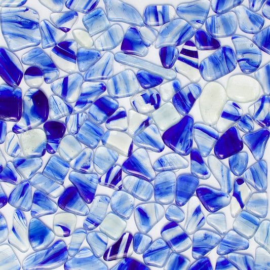 Blue Glossy Gloss Glass Mosaic