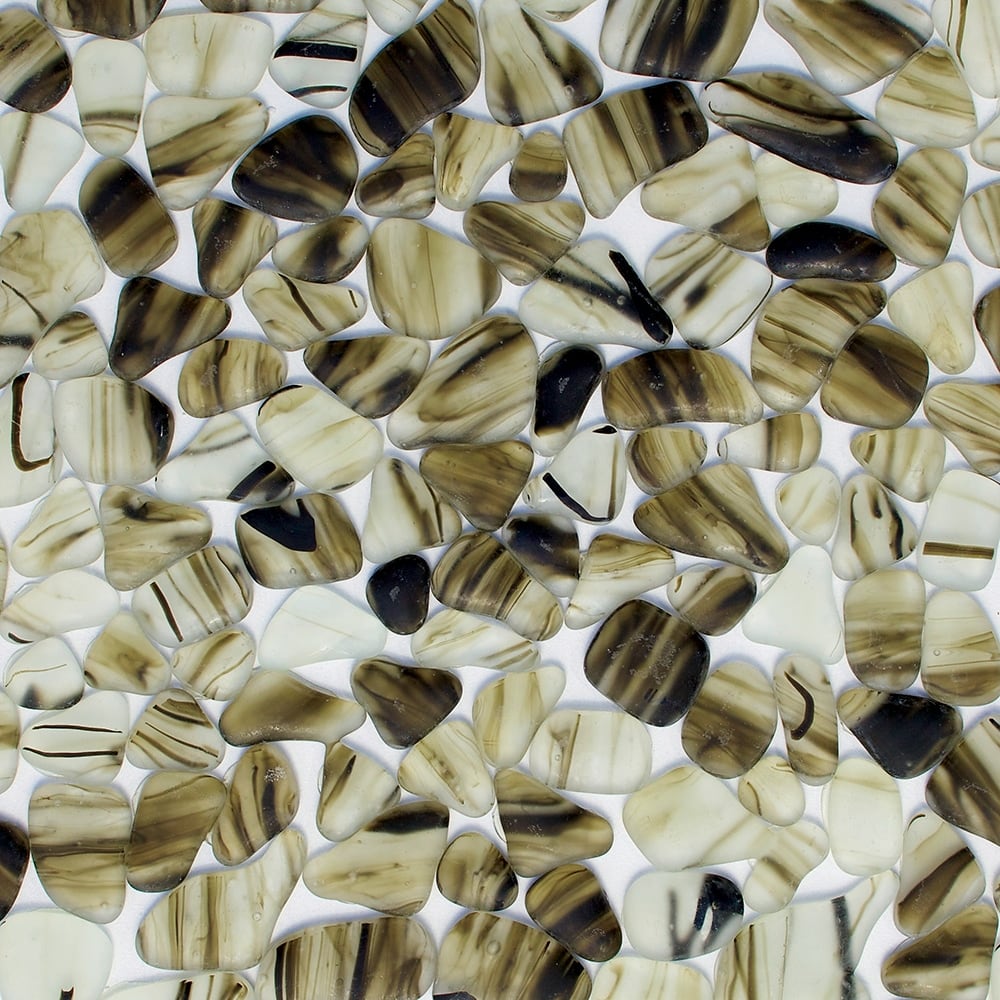 Mare Mist Matte Beach Glass Mosaic