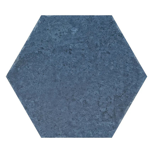 Slate Blue 9x11 Matte Hexagon Porcelain Tile (16 pack, 8.07 sq ft/case)