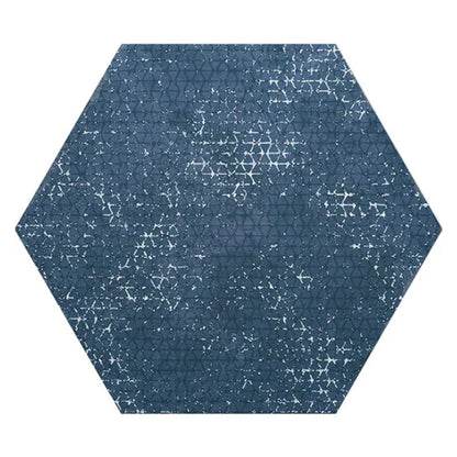 Indigo Blue 9x11 Textured Hexagon Porcelain Tile (16 pack, 8.07 sq ft/case)