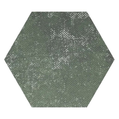 Olive Green 9x11 Textured Hexagon Porcelain Tile (16 pack, 8.07 sq ft/case) - Sample