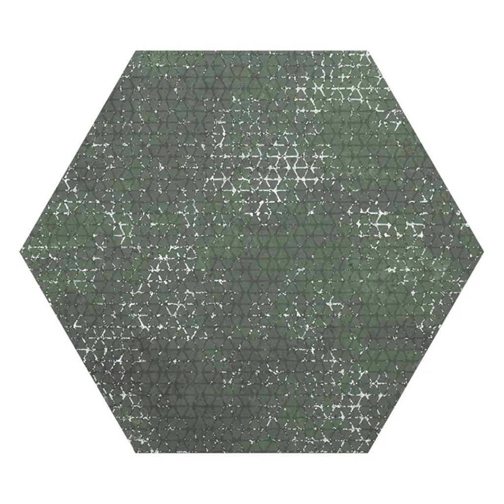 Olive Green 9x11 Textured Hexagon Porcelain Tile (16 pack, 8.07 sq ft/case) - Sample