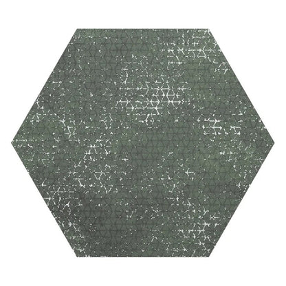 Olive Green 9x11 Textured Hexagon Porcelain Tile (16 pack, 8.07 sq ft/case) - Sample