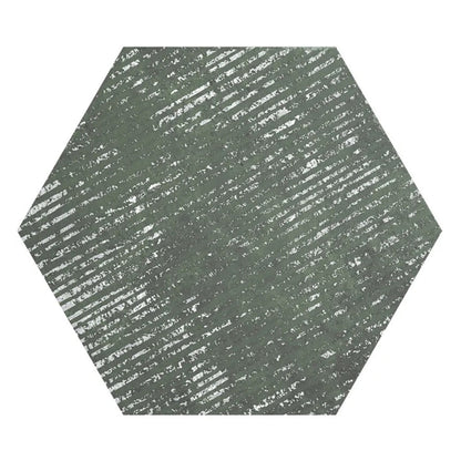 Olive Green 9x11 Textured Hexagon Porcelain Tile (16 pack, 8.07 sq ft/case) - Sample