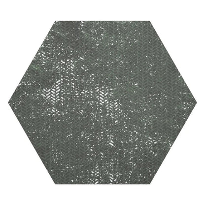 Olive Green 9x11 Textured Hexagon Porcelain Tile (16 pack, 8.07 sq ft/case) - Sample