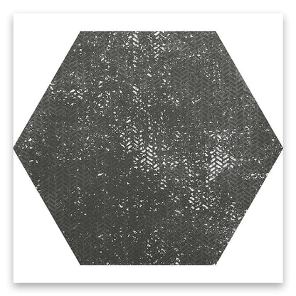 Graphite Gray 9x11 Textured Hexagon Porcelain Tile (16 pack, 8.07 sq ft/case) - Sample