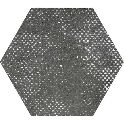 Graphite Gray 9x11 Textured Hexagon Porcelain Tile (16 pack, 8.07 sq ft/case)
