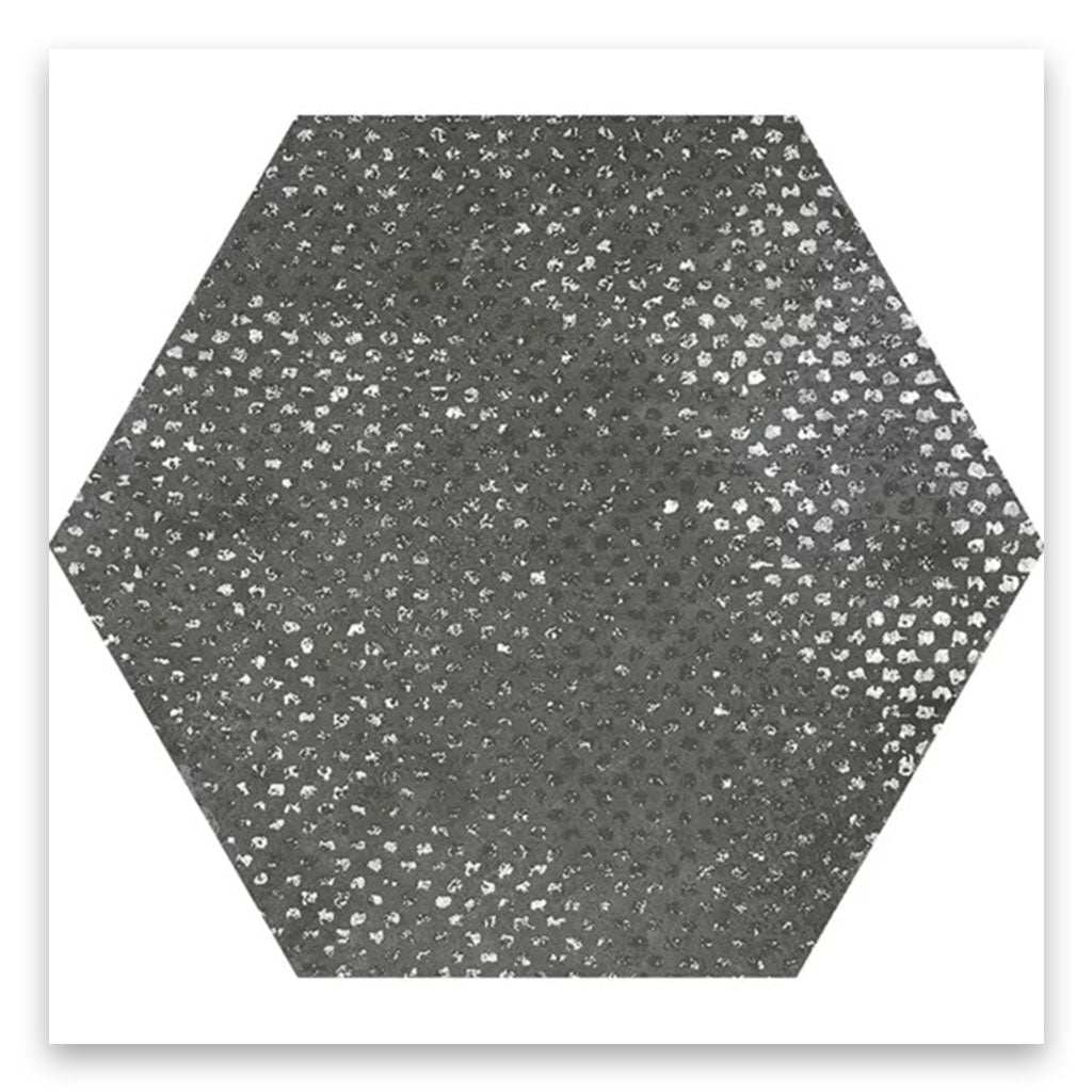 Graphite Gray 9x11 Textured Hexagon Porcelain Tile (16 pack, 8.07 sq ft/case) - Sample