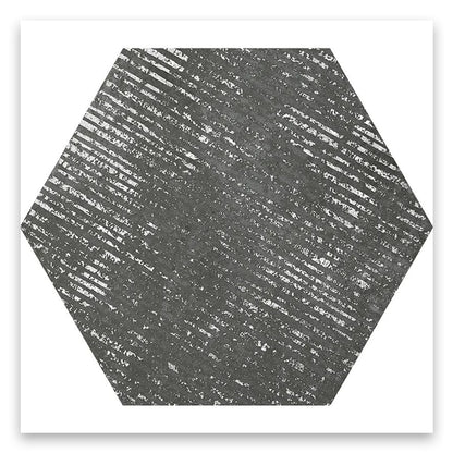 Graphite Gray 9x11 Textured Hexagon Porcelain Tile (16 pack, 8.07 sq ft/case)