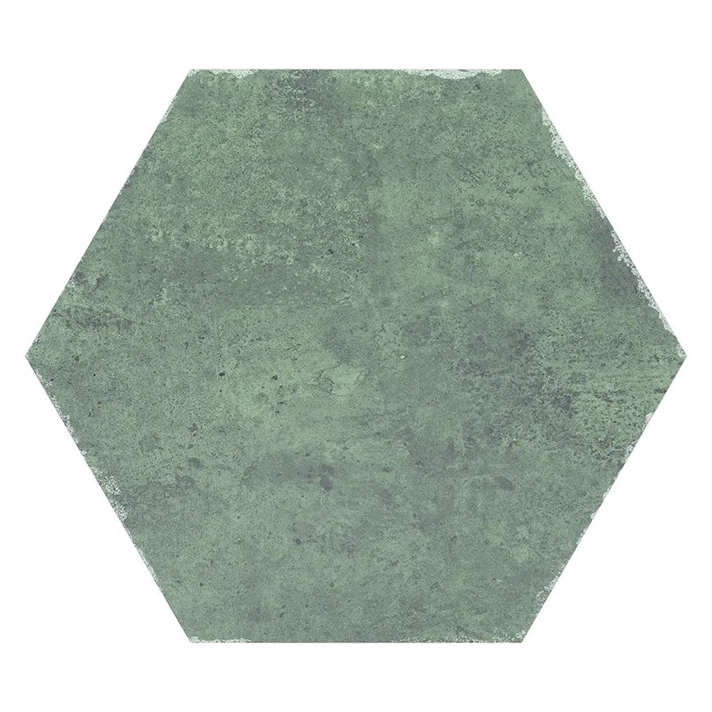 Moss Green 9x11 Matte Hexagon Porcelain Tile (16 pack, 8.07 sq ft/case) - Sample