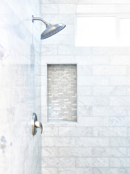 White 12x12 Glossy Matte Brick Glass Mosaic Tile (5 pack, 4.83 sq ft/case)