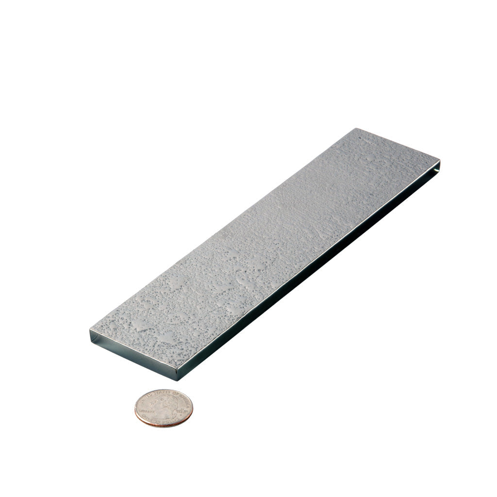 Dark Shimmer Gray 2x8 Polished Subway Glass Tile (27 pack, 3 sq ft/case) - Sample