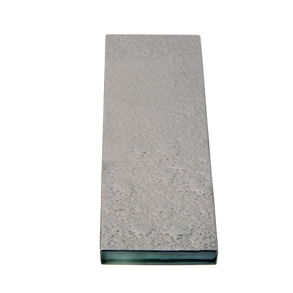 Dark Shimmer Gray 2x8 Polished Subway Glass Tile (27 pack, 3 sq ft/case) - Sample