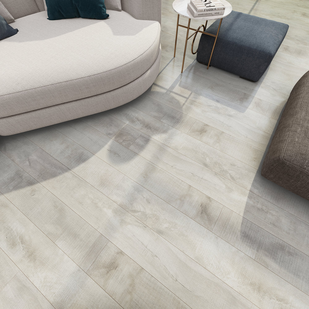 Harmony Textured/EIR 7.75"x72" Laminate Flooring 12mm - Ancient Ecru