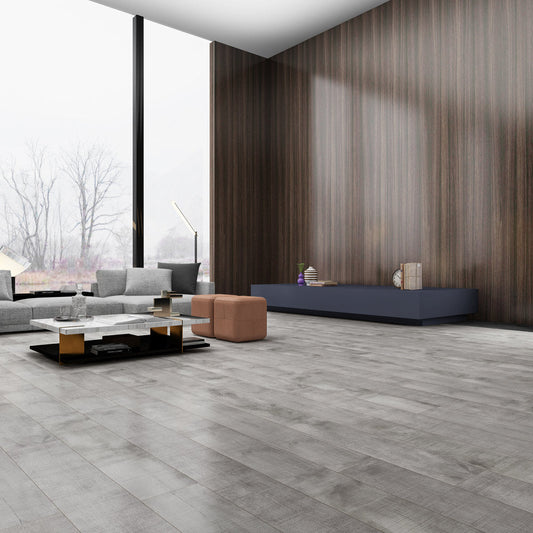 Harmony Textured/EIR 7.75"x72" Laminate Flooring 12mm - Calistoga Gray