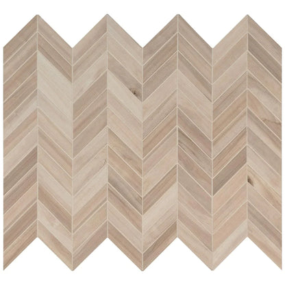 MSI Havenwood Beige Chevron Mosaic Porcelain Wall and Floor Tile