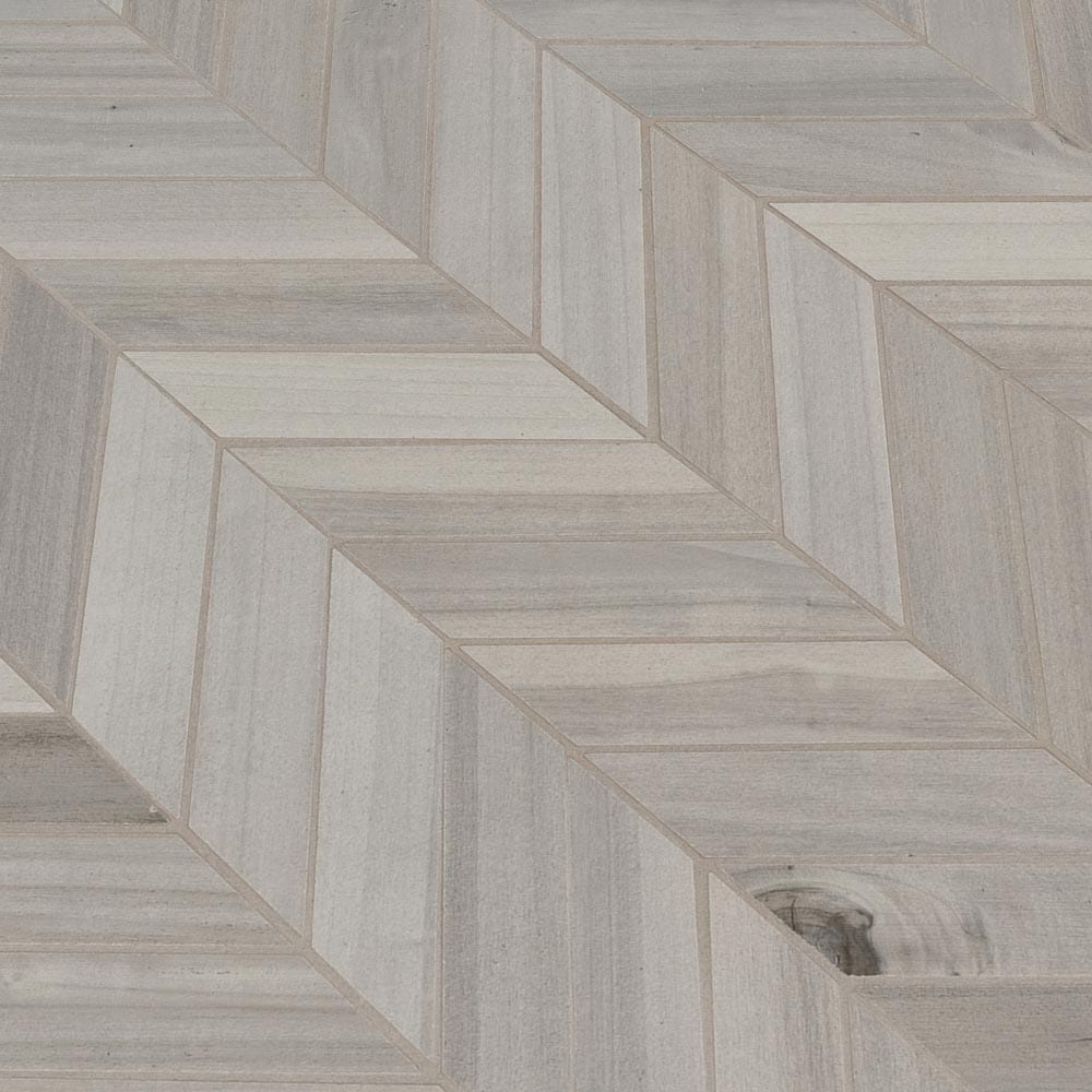 MSI Havenwood Platinum Chevron Mosaic Porcelain Wall and Floor Tile