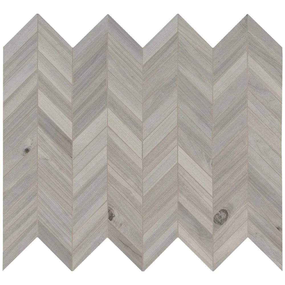 MSI Havenwood Platinum Chevron Mosaic Porcelain Wall and Floor Tile