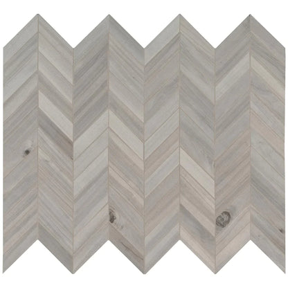 MSI Havenwood Platinum Chevron Mosaic Porcelain Wall and Floor Tile