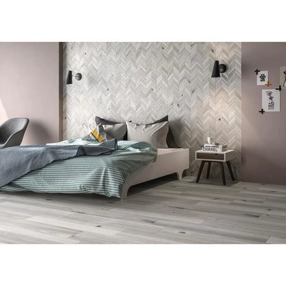 MSI Havenwood Platinum Chevron Mosaic Porcelain Wall and Floor Tile