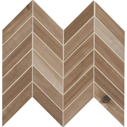 MSI Havenwood Saddle Chevron Mosaic Porcelain Wall and Floor Tile