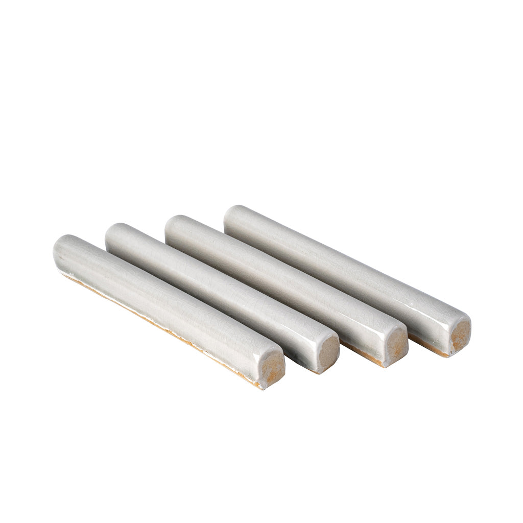Pistachio Green 0.6x6 Glossy Ceramic Pencil Tile Trim (10 pack, 0.25 sq ft/case)