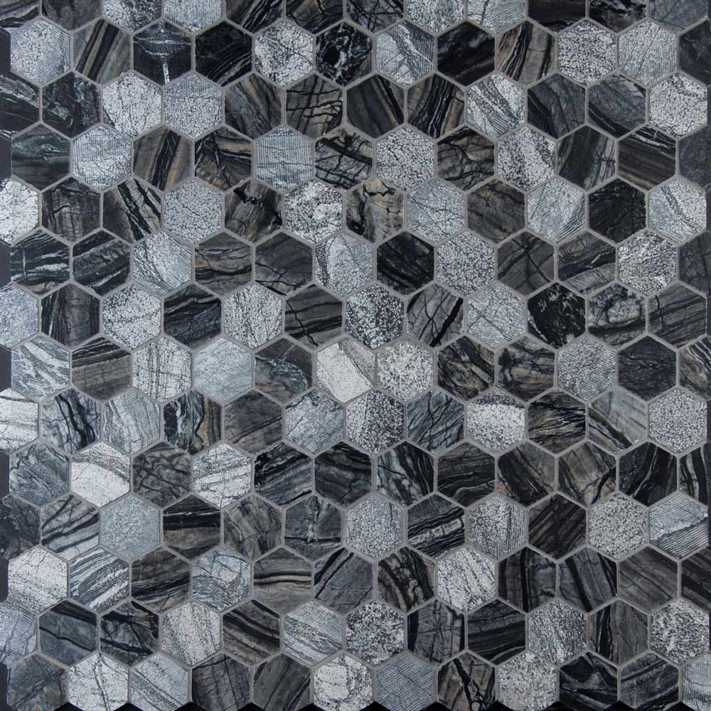 MSI Henley 2" Hexagon Marble Mosaic Tile 11.75"x12"