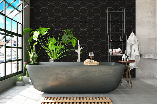 MSI Hexley Graphite Porcelain Hexagon Wall and Floor Tile