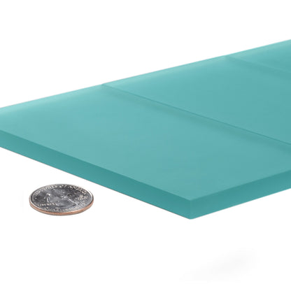 Sky Blue 3x6 Matte Subway Glass Tile (40 pack, 5 sq ft/case)