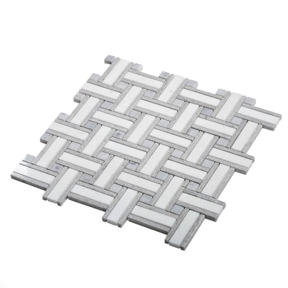 5-Pack Gray 10-in x 10-in Polished Natural Stone Floor and Wall Tile