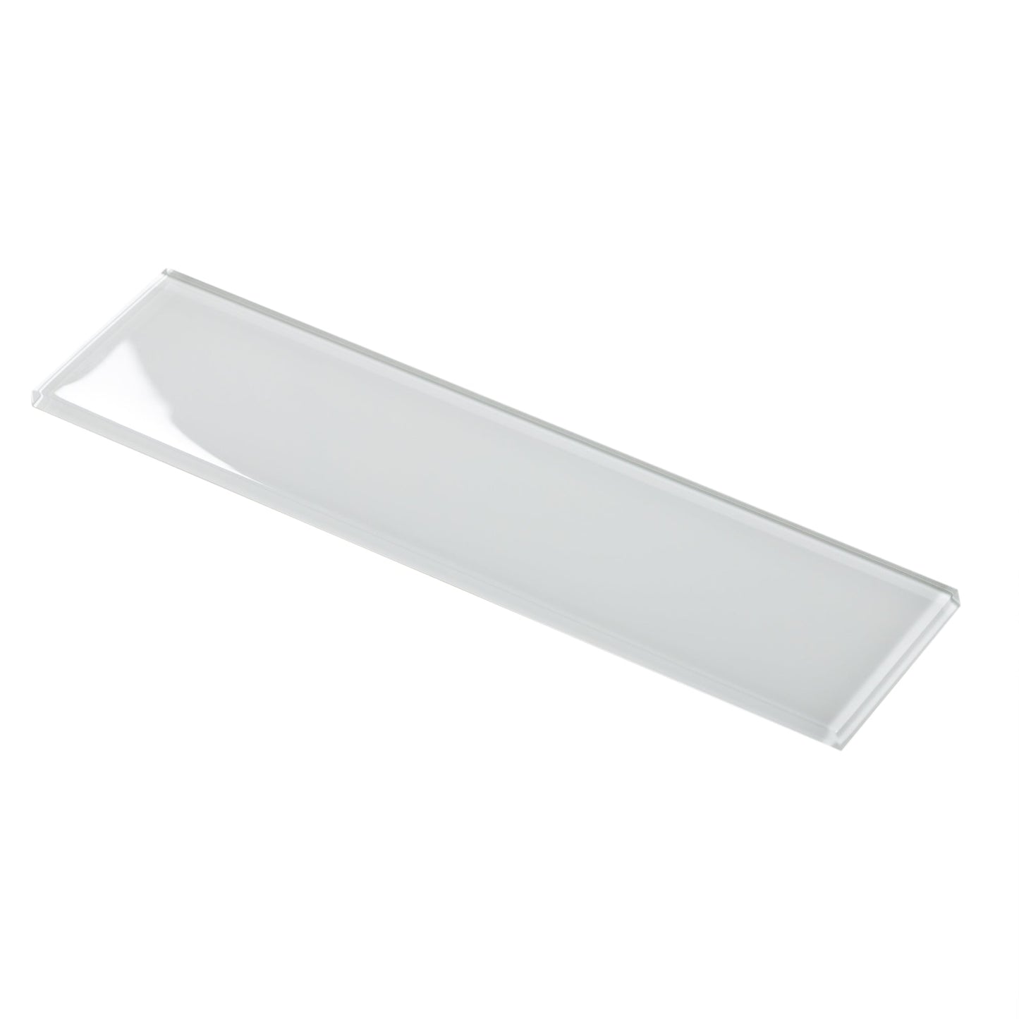 White 3x12 Glossy Subway Glass Tile (20 pack, 5 sq ft/case)