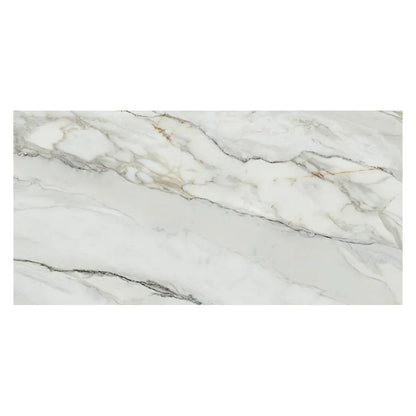 White with Gray Vein 24x48 Matte Porcelain Large Format Tile (2 pack, 15.42 sq ft/case)