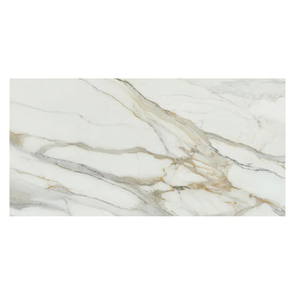 White with Gray Vein 24x48 Matte Porcelain Large Format Tile (2 pack, 15.42 sq ft/case)