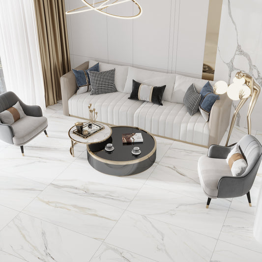 White 24x48 Matte Field Porcelain Tile (2 pack, 15.48 sq ft/case)