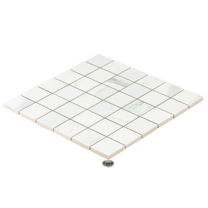 White 12x12 Matte Uniform Square Porcelain Mosaic Tile (11 pack, 10.76 sq ft/case)