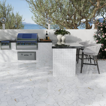 White 12x12 Matte Uniform Square Porcelain Mosaic Tile (11 pack, 10.76 sq ft/case)