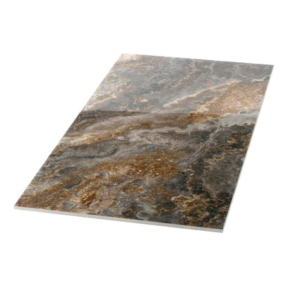 Brown 24x48 Polished Porcelain Large Format Tile (2 pack, 15.55 sq ft/case)